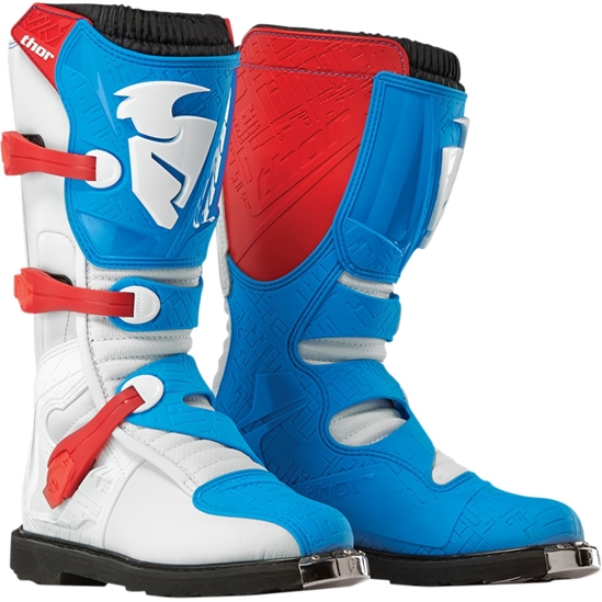 Motokrosové boty THOR Blitz Boots - red/blue vel. 9
