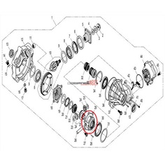 Klec předního diferenciálu -CFMOTO                                                                                                                                                                                                                        