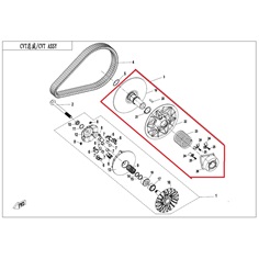 Velká řemenice variátoru CFMOTO                                                                                                                                                                                                                           