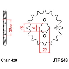 Řetězové kolečko JT  548-13                                                                                                                                                                                                                               