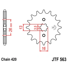 Řetězové kolečko 11z Suzuki LTZ 50 84-01                                                                                                                                                                                                                  