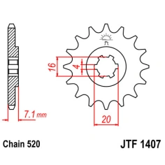 Řetězové kolečko 10z Suzuki LTZ 80 89-06                                                                                                                                                                                                                  