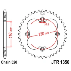 Rozeta JT 36z, Honda TRX 400, TRX 450R                                                                                                                                                                                                                    