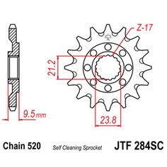 Řetězové kolečko JF 14z, Honda TRX 450R                                                                                                                                                                                                                   