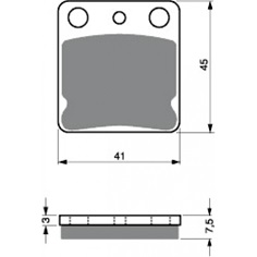 Brzdové destičky Epsys fa054                                                                                                                                                                                                                              