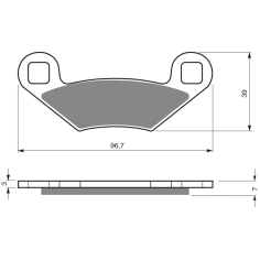 Brzdové destičky GoldFren AD                                                                                                                                                                                                                              