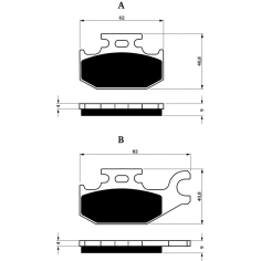 Brzdové destičky GoldFren K5 182                                                                                                                                                                                                                          