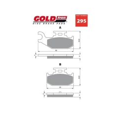 Brzdové destičky GoldFren AD Yamaha Raptor 700 zadní 06-12                                                                                                                                                                                                