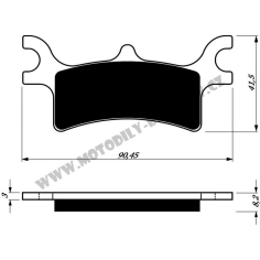 Brzdové destičky GoldFren K5 Polaris zadní                                                                                                                                                                                                                