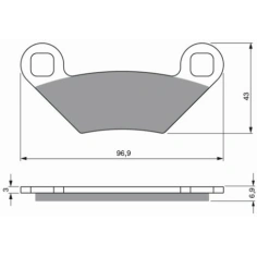 Brzdové destičky GoldFren AD                                                                                                                                                                                                                              