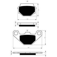 Brzdové destičky TGB , Access ,Yamaha,SMC SPORT 850                                                                                                                                                                                                       