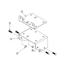 Montážní plotna navijáku Suzuki King Quad 700, 750                                                                                                                                                                                                        
