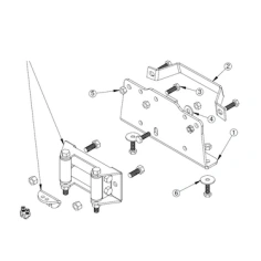 Montážní plotna navijáku Can-Am Outlander 500, 650, 800 06-11                                                                                                                                                                                             