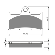 Brzdové destičky GoldFren K5 281                                                                                                                                                                                                                          