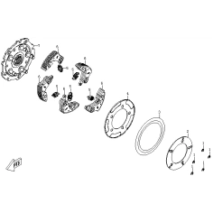 Obložení spojky Gladiator 510, 530, X5                                                                                                                                                                                                                    