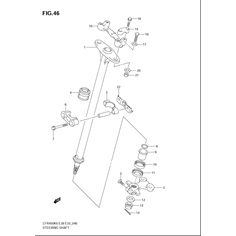 Uložení tyče řízení Suzuki LTR 450                                                                                                                                                                                                                        