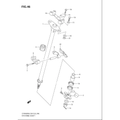 Uložení tyče řízení Suzuki LTR 450                                                                                                                                                                                                                        