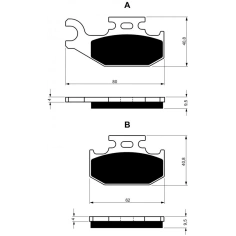 Brzdové destičky GoldFren K5 205                                                                                                                                                                                                                          