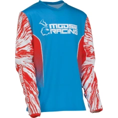 Dres dětský MOOSE  Agroid Jersey ČERVENÁ MODRÁ                                                                                                                                                                                                            