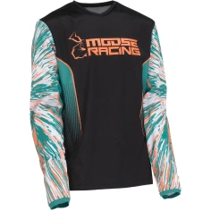 Dres dětský MOOSE Agroid Jersey černá/tyrkys/bílá                                                                                                                                                                                                         