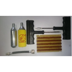 Sada na opravu bezdušových pneu s dofukovacími bombičkami                                                                                                                                                                                                 