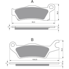 Brzdové destičky GoldFren AD Can-Am G2 levá strana                                                                                                                                                                                                        