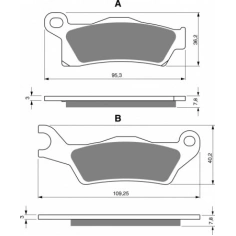 Brzdové destičky 310S33 závodní                                                                                                                                                                                                                           