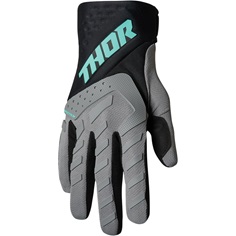 Dětské rukavice THOR SPECTRUM BLACK/GRAY/MINT XXS