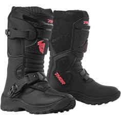 Dětské motokrosové boty YOUTH BLITZ S4 OFFROAD BOOTS BLACK vel. 3