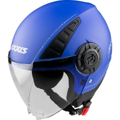 Otevřená helma AXXIS METRO ABS Solid modrá matná