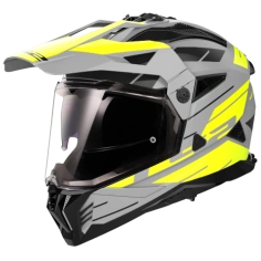 Helma LS2 MX702 PIONEER II NAMIB šedá žlutá vel. L