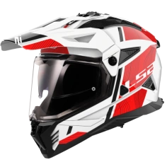 Helma LS2 MX702 PIONEER II HILL WHITE RED-6 L