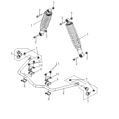 Kloubky uchycení torzní tyče Access 700/750                                                                                                                                                                                                               