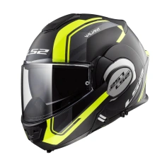 Helma LS2 FF399 VALIANT LINE MATT BLACK H-V YELLOW