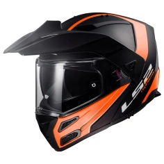 Helma LS2 FF324 METRO EVO RAPID Matt Black Gloss Orange, FOG FIGHTER (PINLOCK)