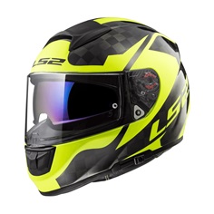 Helma LS2 FF397 VECTOR C SHINE Carbon, H-V Yellow