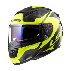 Helma LS2 FF397 VECTOR C SHINE Carbon, H-V Yellow