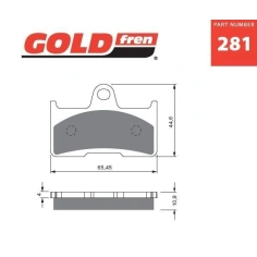 Brzdové destičky GOLDFREN AD                                                                                                                                                                                                                              