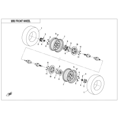 Matice na poloosu - CFMOTO                                                                                                                                                                                                                                
