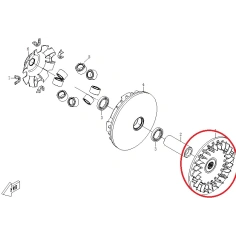 Talíř variatoru s chlazením- CFMOTO                                                                                                                                                                                                                       