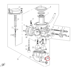 Vypouštěcí šroubek karburátoru- CFMOTO                                                                                                                                                                                                                    