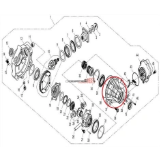 Diferenciál přední - levá část- CFMOTO                                                                                                                                                                                                                    