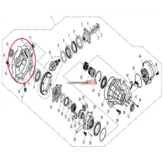 Diferenciál přední - Pravá část CFMOTO                                                                                                                                                                                                                    