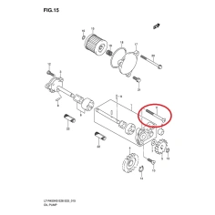 Šroub olejový pumpa Suzuki LT-R450Z                                                                                                                                                                                                                       