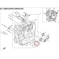 Pouzdro ložiska - kluzná pánev CFMOTO                                                                                                                                                                                                                     