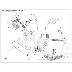 ZRCÁTKO PRAVÉ CFMOTO 650 MT                                                                                                                                                                                                                               