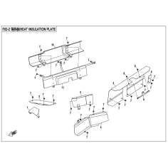 Oplechování výfuku vnitřní- X8                                                                                                                                                                                                                            