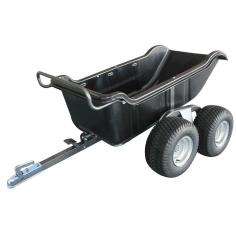 Vozík za čtyřkolku, černý, SHARK GARDEN 680