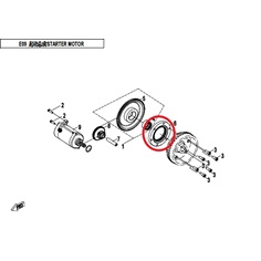 Volnoběžka startéru CFMOTO                                                                                                                                                                                                                                