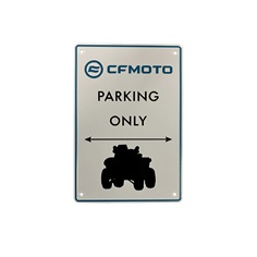 Plechová cedule CFMOTO Moto Parking                                                                                                                                                                                                                       
